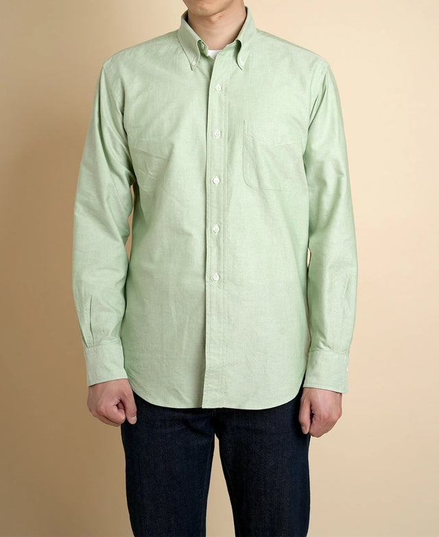 Kamakura Vintage Ivy Plain Oxford Button Down Shirt - Green