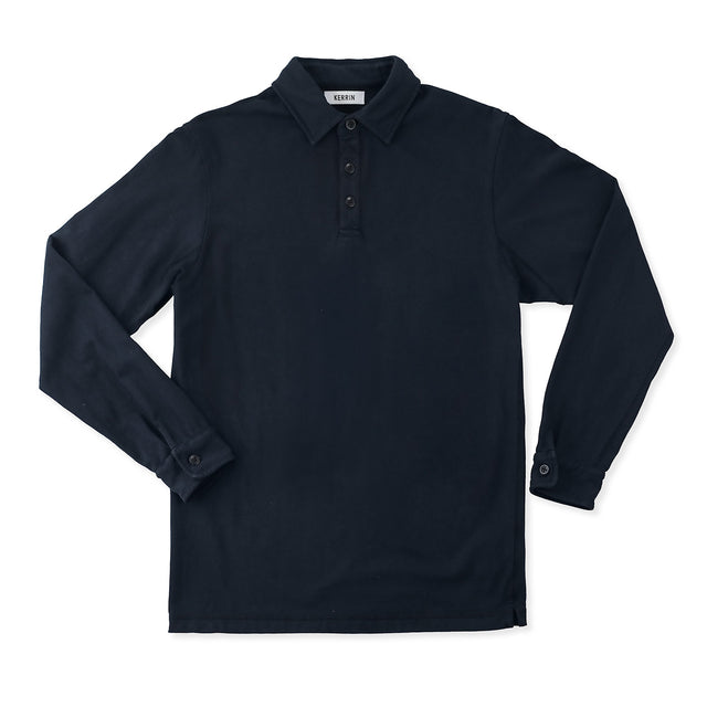 Kerrin Long Sleeve Polo - Navy