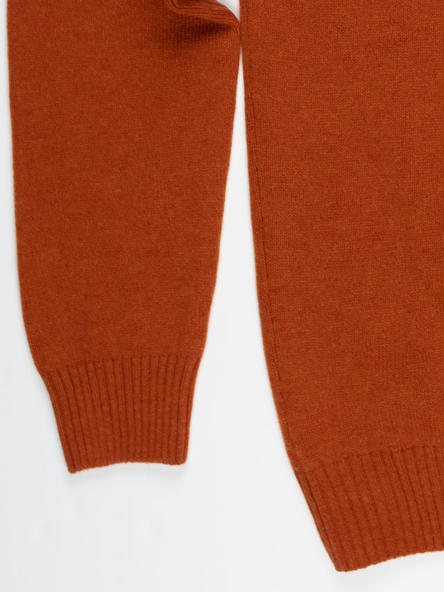 MCS Lambswool Crew Pullover - Burnt Orange