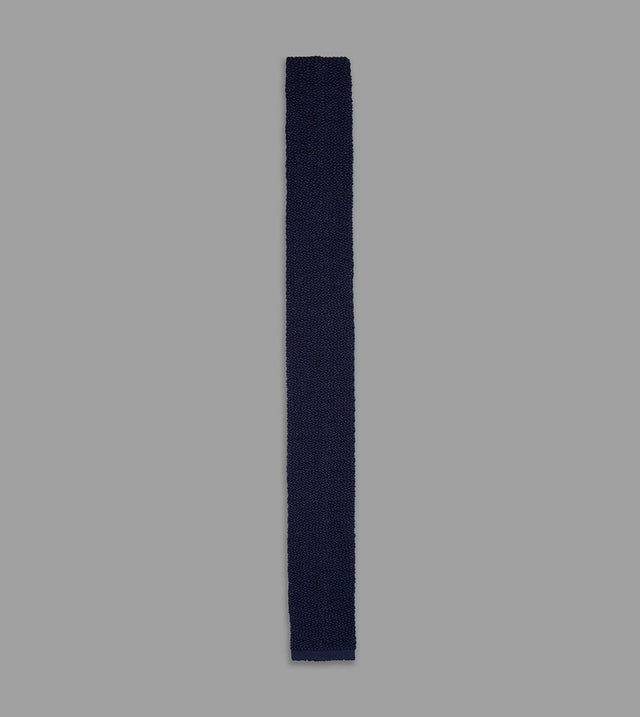 Drake's Knitted Silk Solid Colour Tie