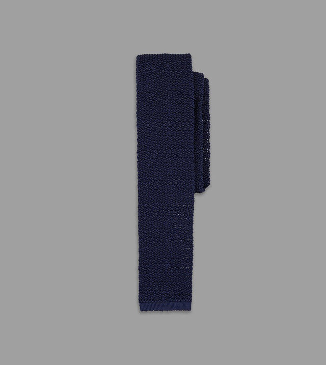 Drake's Knitted Silk Solid Colour Tie