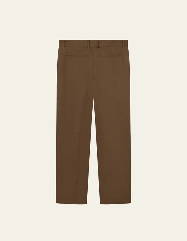 Les Deux Reece Pleated Heavy Twill Pants - Dark Sand