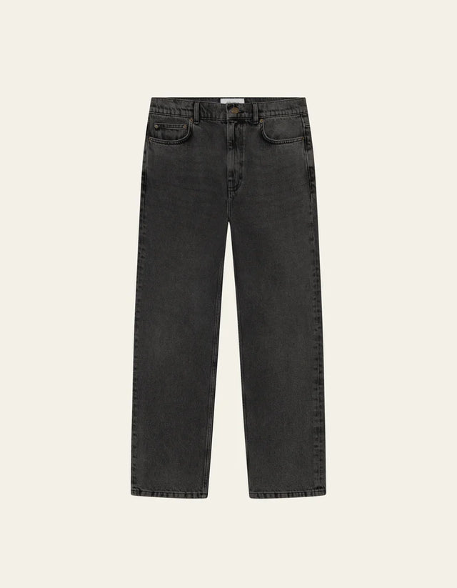 Les Deux Ryder Washed Denim Jeans - Grey Washed Denim