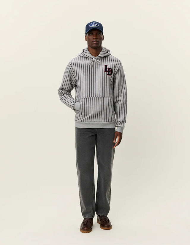 Les Deux Brady Ld Patch Pinstripe Hoodie