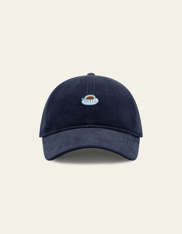 Les Deux Element Corduroy Dad Cap - Dark Navy