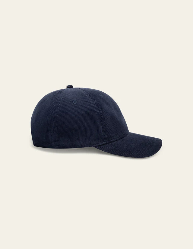 Les Deux Element Corduroy Dad Cap - Dark Navy