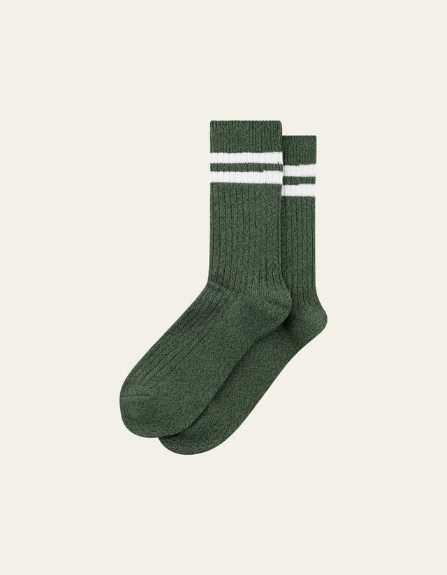 Les Deux Striped Melange Socks - 2 Pack - Duffle Bag