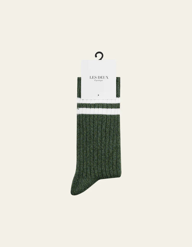 Les Deux Striped Melange Socks - 2 Pack - Duffle Bag