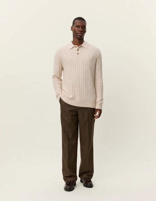 Les Deux Gustav Squared Structure Polo Knit