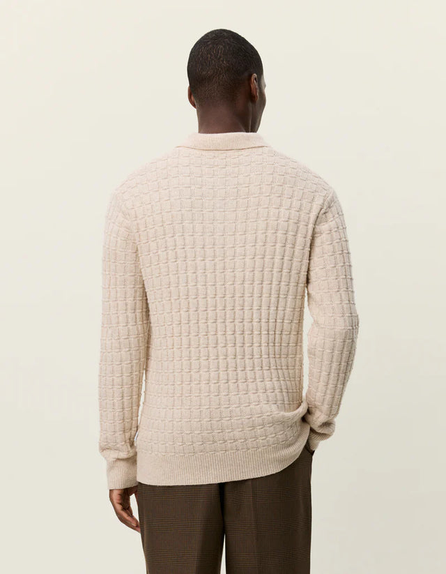 Les Deux Gustav Squared Structure Polo Knit