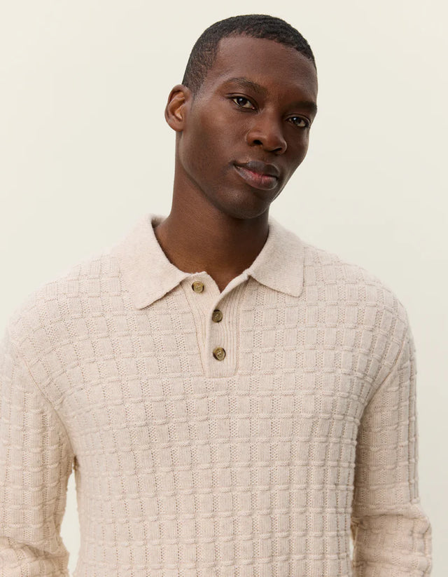 Les Deux Gustav Squared Structure Polo Knit