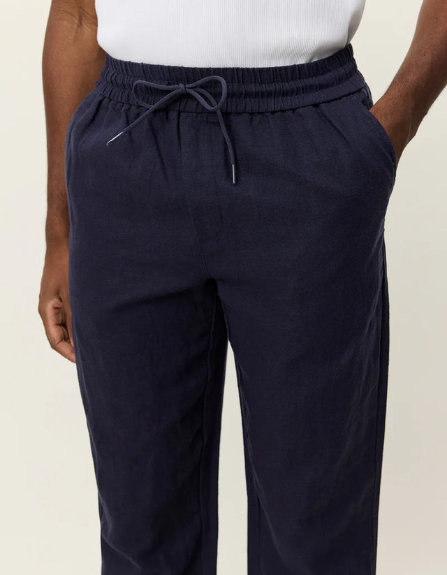 Les Deux Patrick Linen Pants - Dark Navy