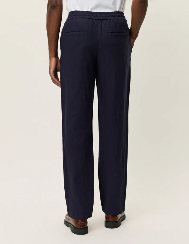 Les Deux Patrick Linen Pants - Dark Navy