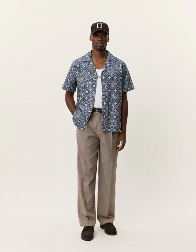 Les Deux Lukas Arabesque AOP Short Sleeve Shirt