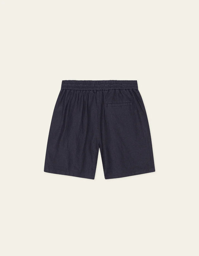 Les Deux Otto Linen Shorts - Dark Navy