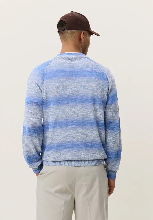 Les Deux Light Gradient Knit - Faded Denim Blue