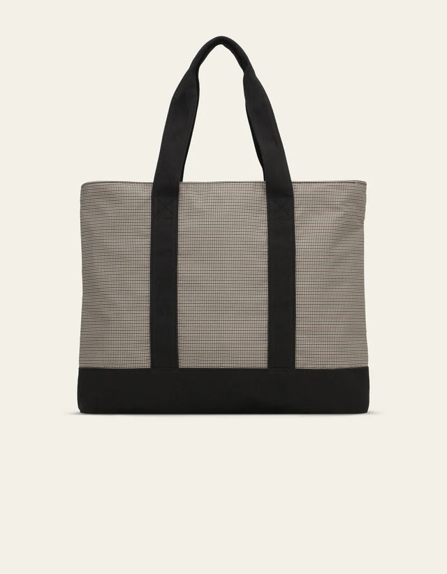 Les Deux Check Tote Bag - Incense Beige