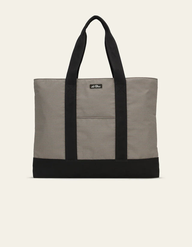 Les Deux Check Tote Bag - Incense Beige