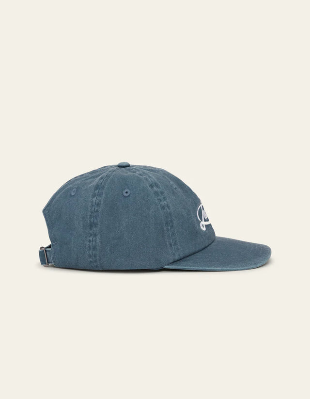 Les Deux Logo Dad Cap - Dark Denim Blue