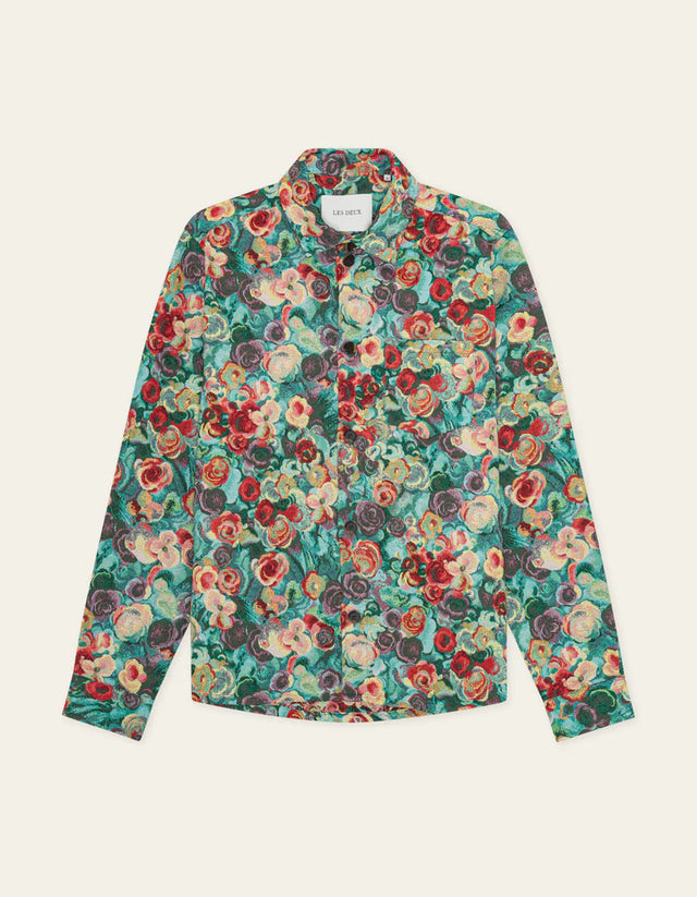 Les Deux Bouquet Jacquard Overshirt - Multi Colour