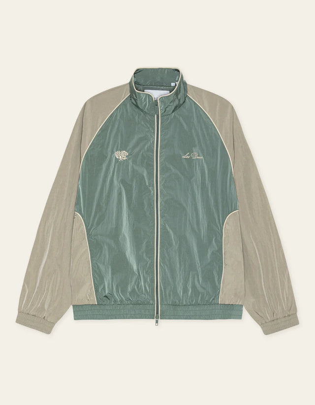 Les Deux Shiny Crisp Track Jacket - Tea Green