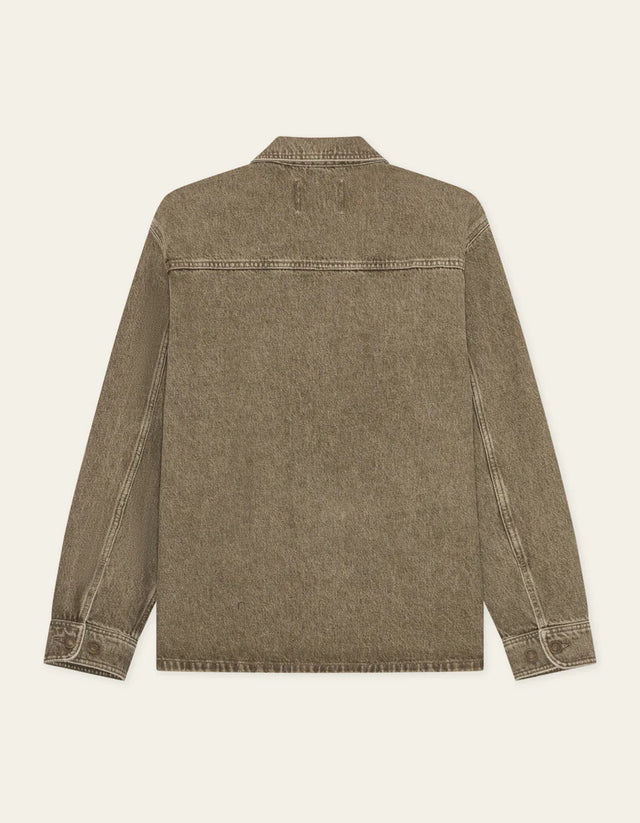 Les Deux Denim Overshirt - Light Brown