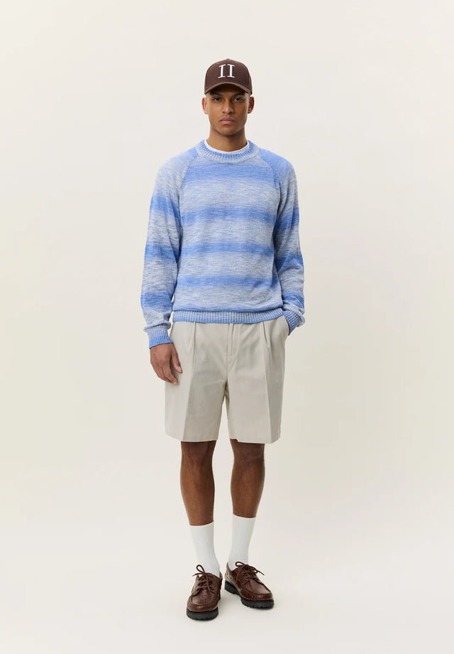 Les Deux Light Gradient Knit - Faded Denim Blue