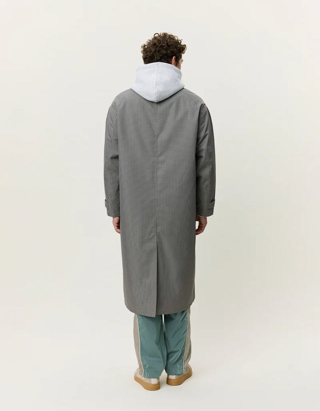 Les Deux Mini Check Trenchcoat - Incense Beige