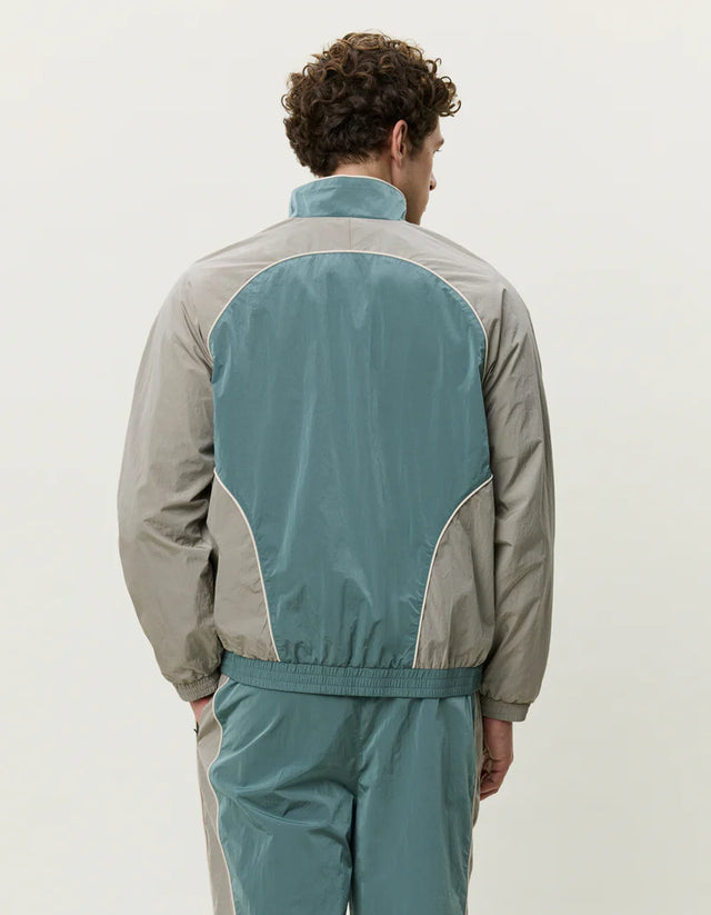 Les Deux Shiny Crisp Track Jacket - Tea Green