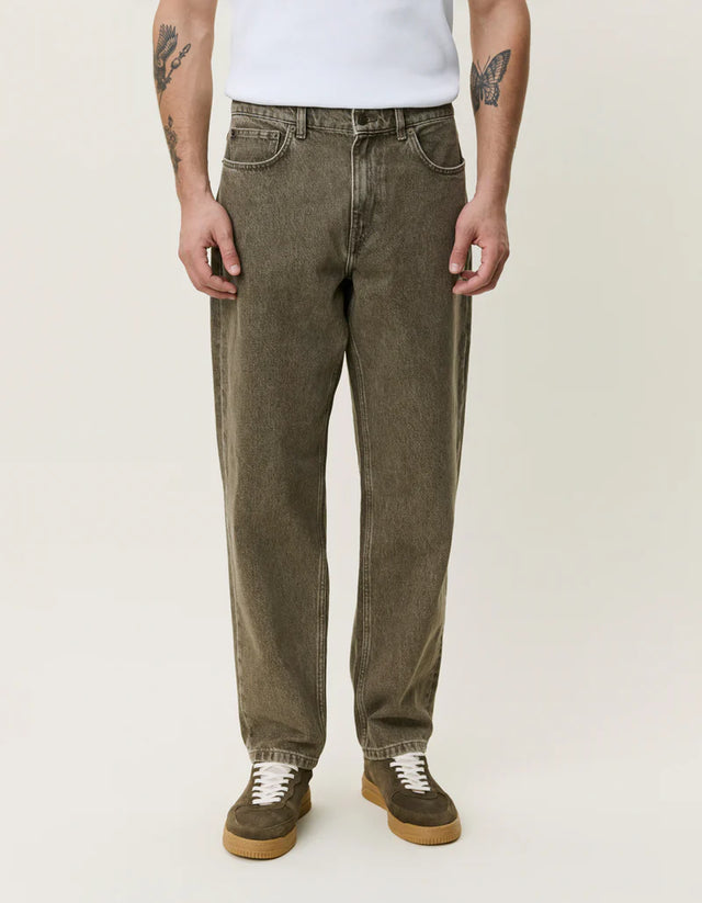 Les Deux Ryder Washed Denim Jeans - Light Brown