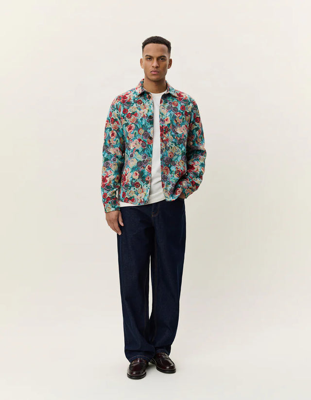 Les Deux Bouquet Jacquard Overshirt - Multi Colour