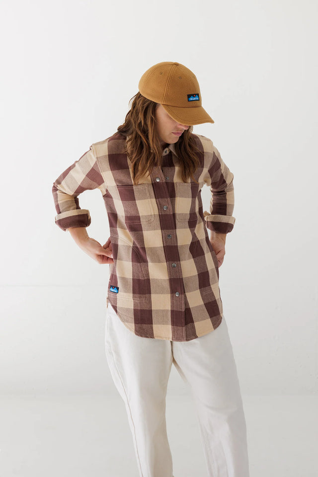 Kavu Wren Woman's Flannel Overshirt - Plateau