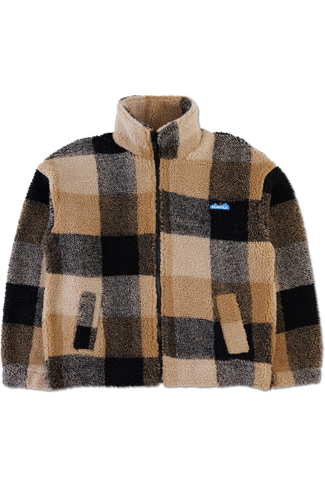 Kavu Loven Woman's Fleece Jacket - Hilltop Plaid