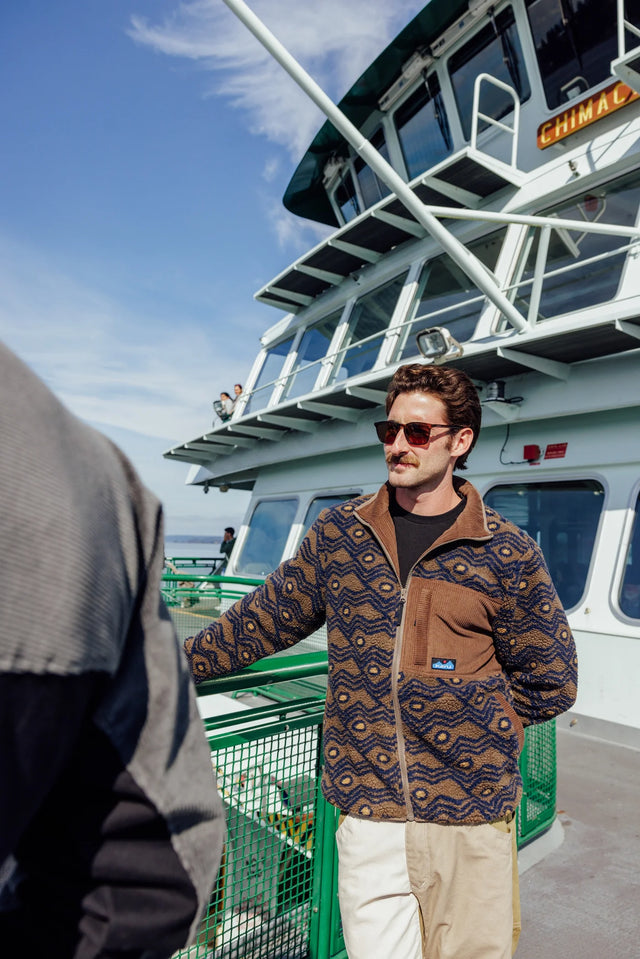 Kavu Wayside Fleece Jacket - Walnut Mountain