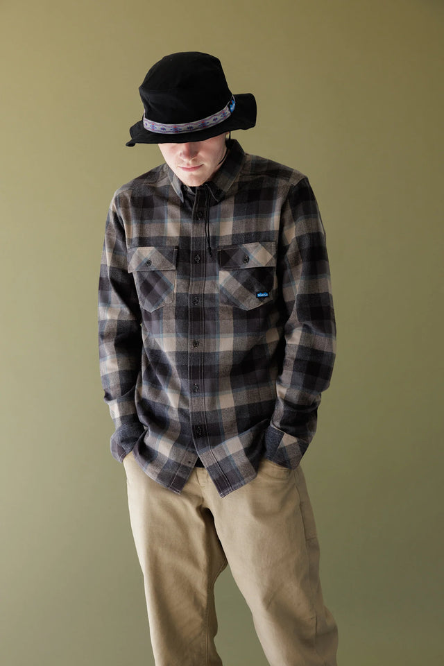 Kavu Buffaroni Flannel Shirt - Midnight Drift