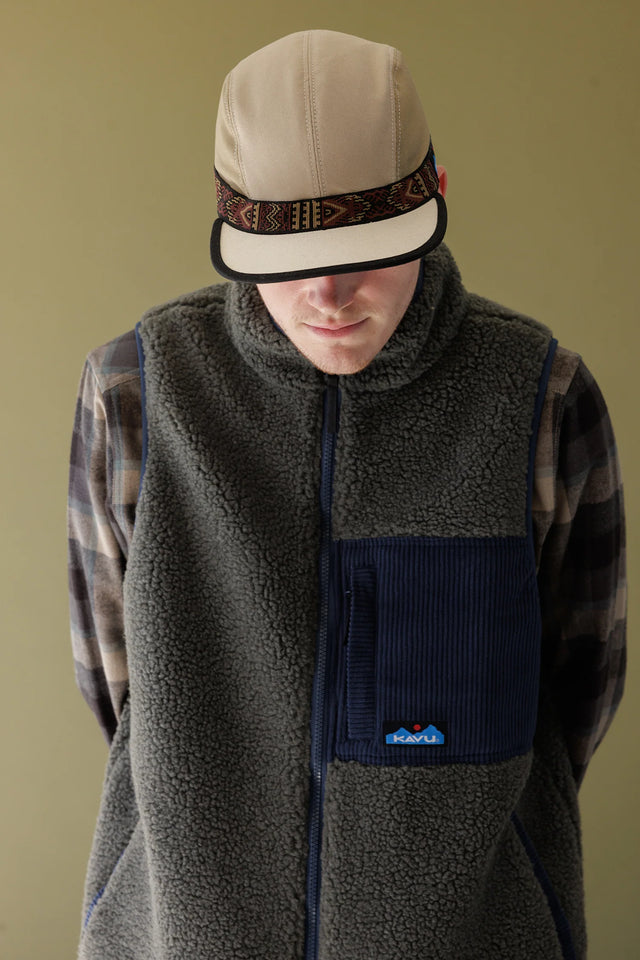 Kavu Cooper Fleece Vest - Ocean Storm