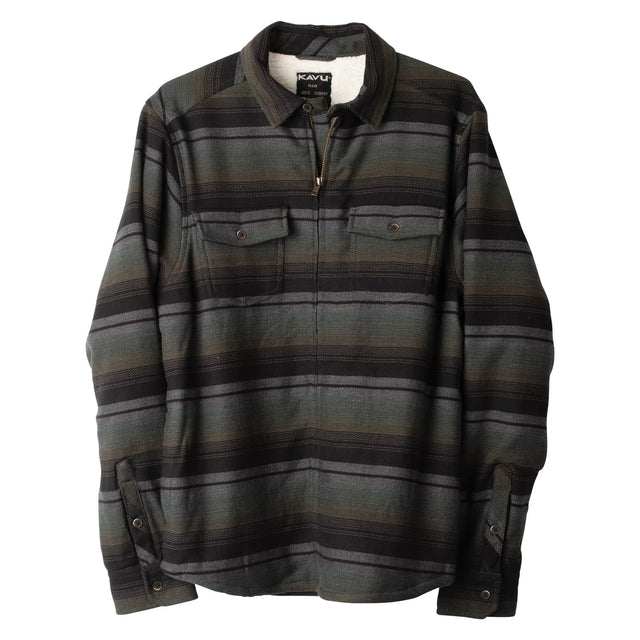 Kavu Eagle Pine Shirt Jacket - Forest Stripe
