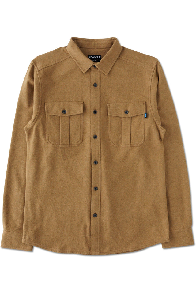 Kavu Trappers Peak Flannel Shirt - Bronze Brown