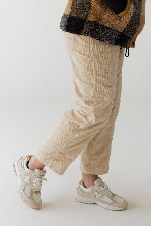 Kavu Woodfern Woman's Corduroy Pant - Irish Cream