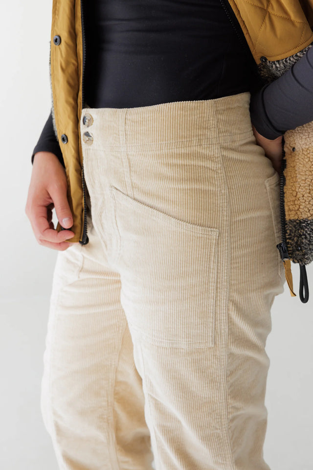 Kavu Woodfern Woman's Corduroy Pant - Irish Cream
