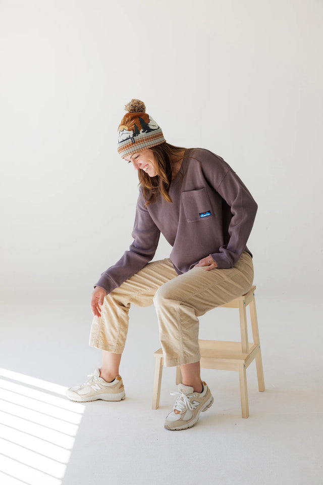 Kavu Woodfern Woman's Corduroy Pant - Irish Cream