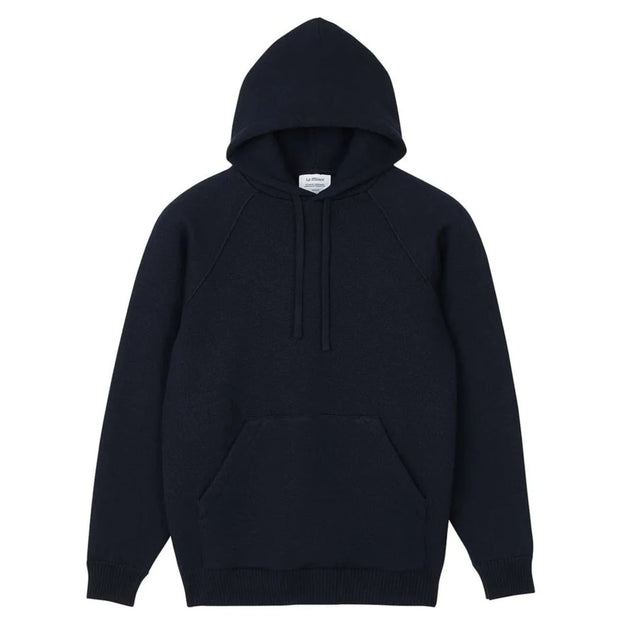 Le Minor Merino Hooded Sweater - Navy