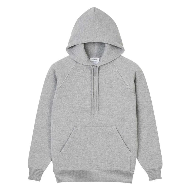 Le Minor Merino Hooded Sweater - Grey