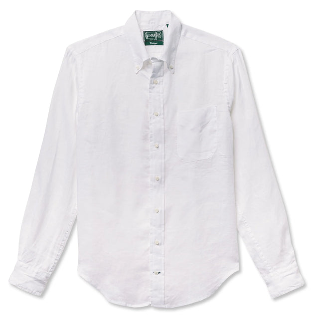 Gitman Vintage Linen BD Shirt - White
