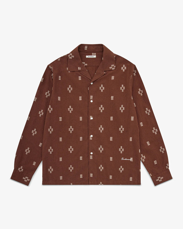 Brotherwolf Kelp Long Sleeve Shirt - Brown