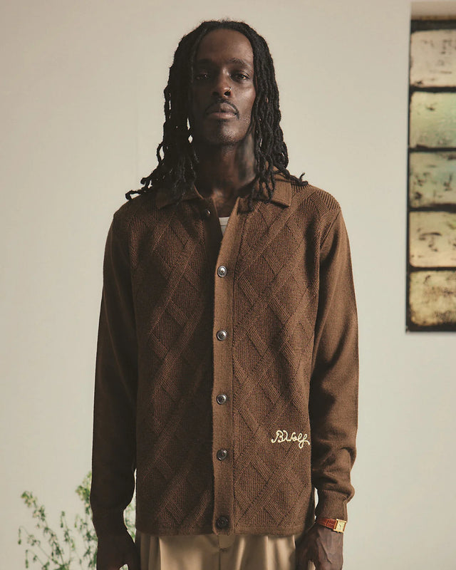 Brotherwolf Plaid Cotton Cardigan
