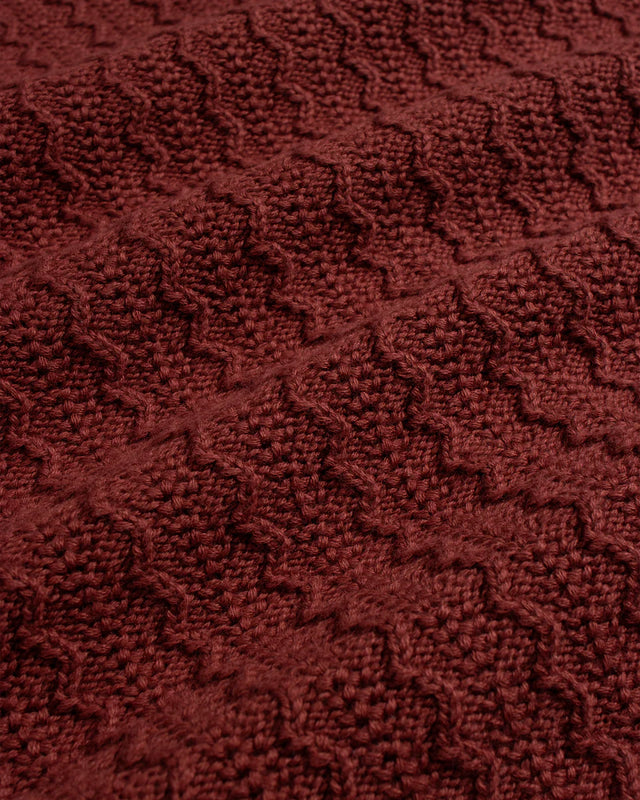 Far Afield Cropper Sleeveless Cardigan - Burgundy