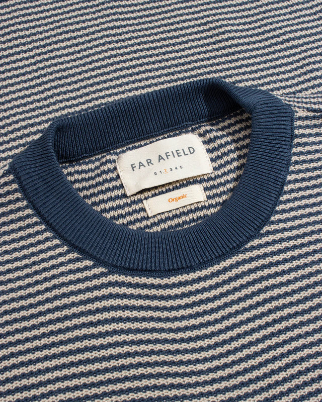 Far Afield Newport Knit T-Shirt - Blue