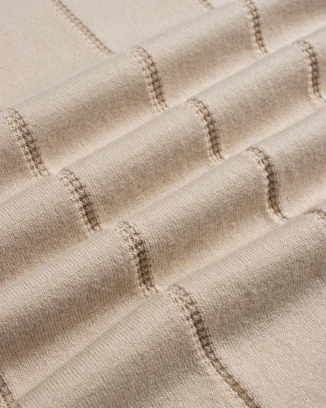 Far Afield Jacobs Knitted Polo Shirt - Sand