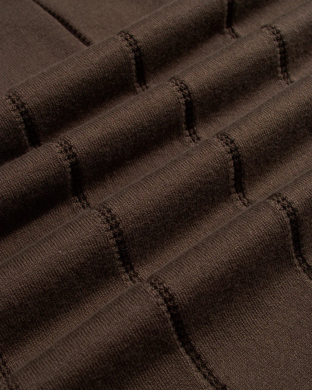 Far Afield Jacobs Knitted Polo Shirt - Brown